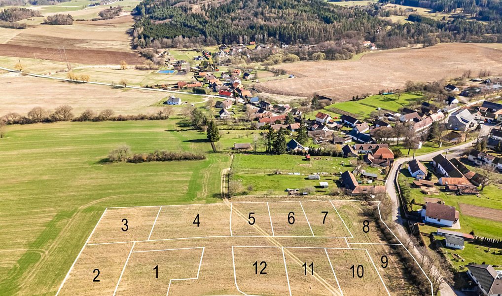 Prodej stavebního pozemku 628 m², Kovářov – náhled fotky 9