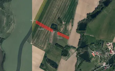 Prodej pole 13 254 m², Mnich - Chválkov, okres Pelhřimov