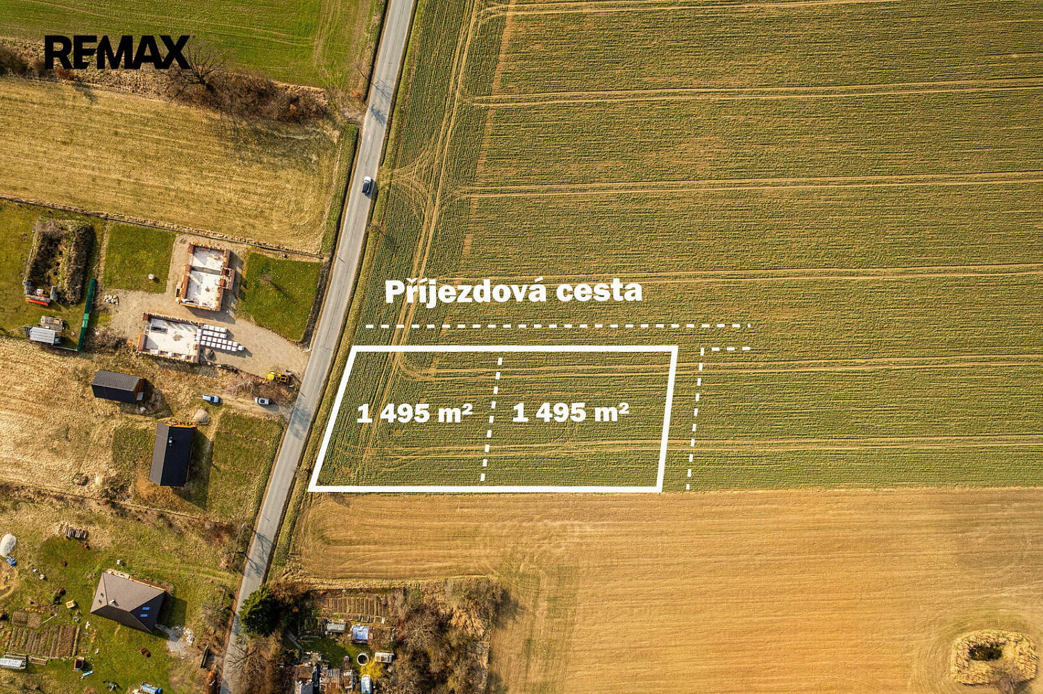 Prodej stavebního pozemku 1 495 m² – fotografie 3