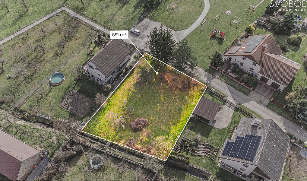 Prodej stavebního pozemku 851 m², Všestary – náhled fotky 2