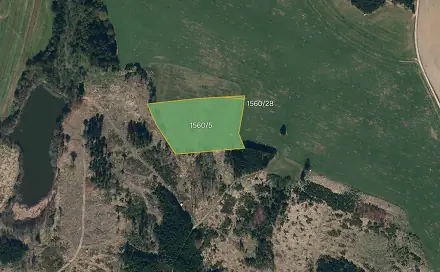 Prodej pole 12 715 m², Hodice, okres Jihlava