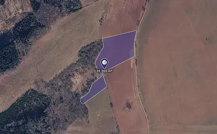 Prodej pole 15 205 m², Úbislavice, okres Jičín