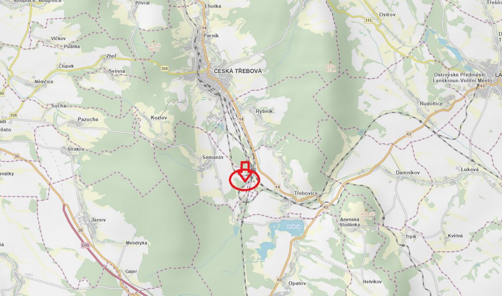 Prodej lesa, 2295 m², Nymburk, Budiměřice