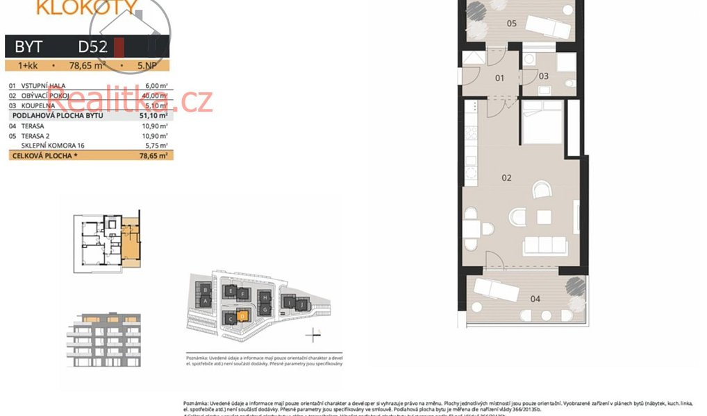 Prodej bytu 1+kk 79 m², Tábor – náhled fotky 5
