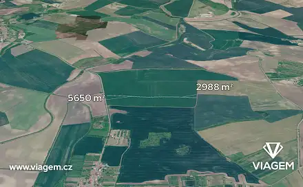 Prodej pole 2 879 m², Terezín, okres Hodonín