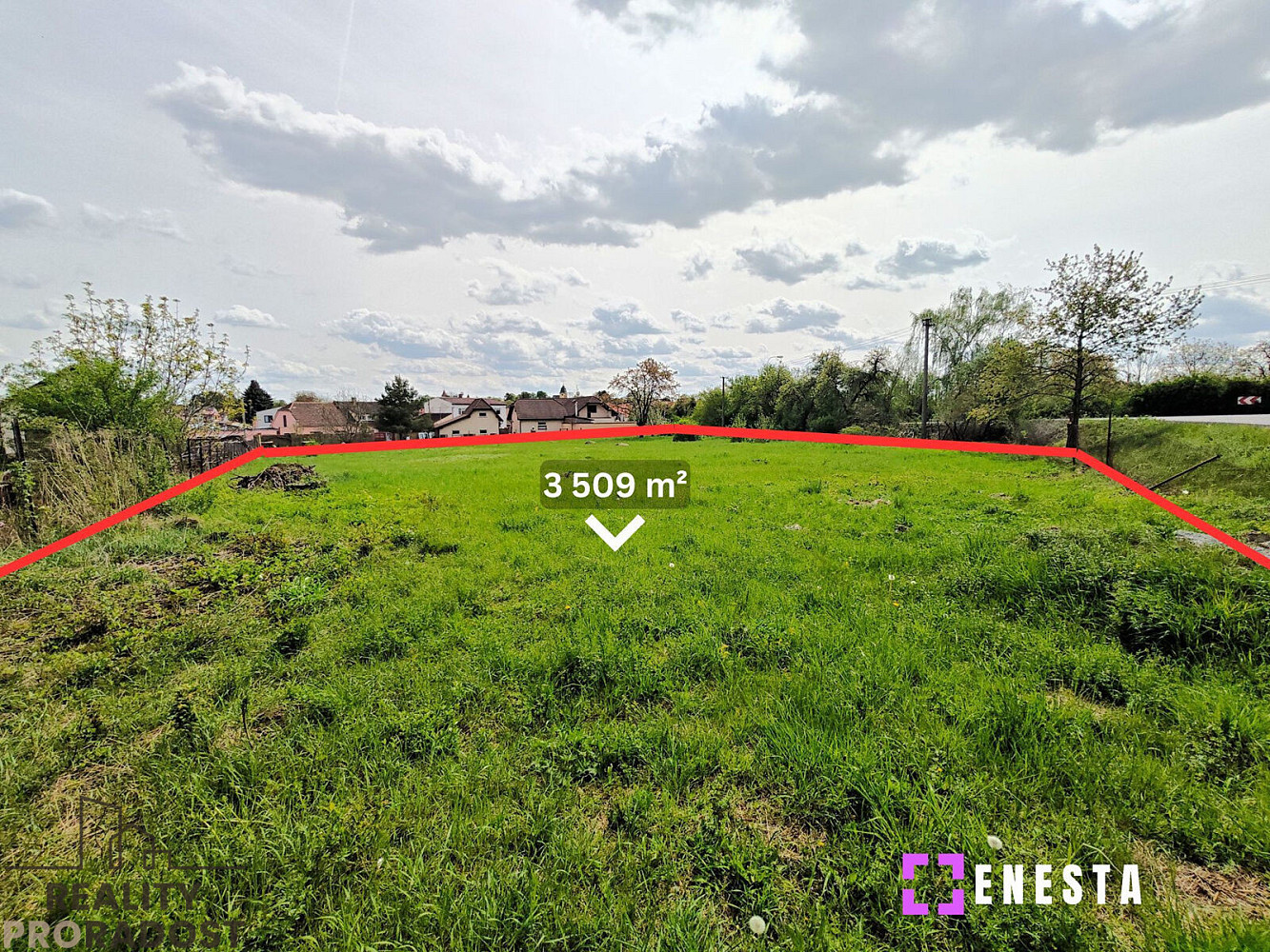 Prodej stavebního pozemku 3 509 m² – fotografie 2