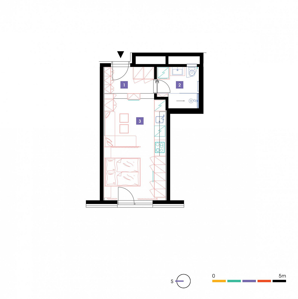Pronájem bytu 1+kk 32 m² – fotografie 5