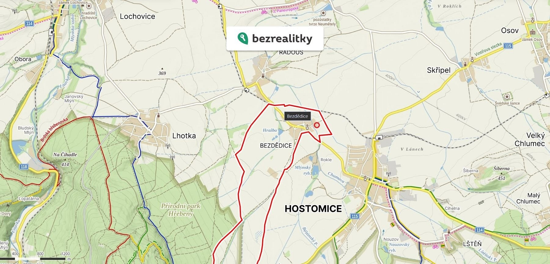 Prodej stavebního pozemku 1 582 m²