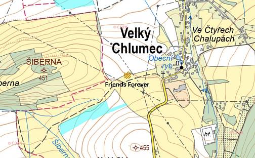 Prodej pole 42 796 m², Velký Chlumec, okres Beroun