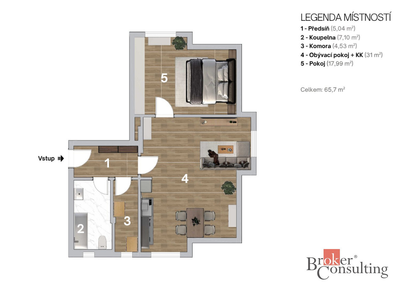 Prodej bytu 2+kk 65 m² – fotografie 5