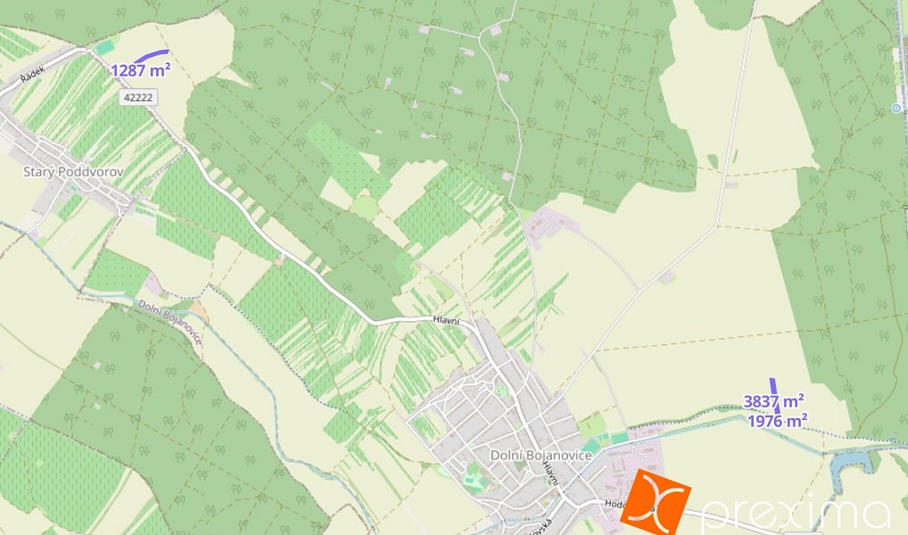 Prodej pole 1 290 m², Dolní Bojanovice – náhled fotky 2