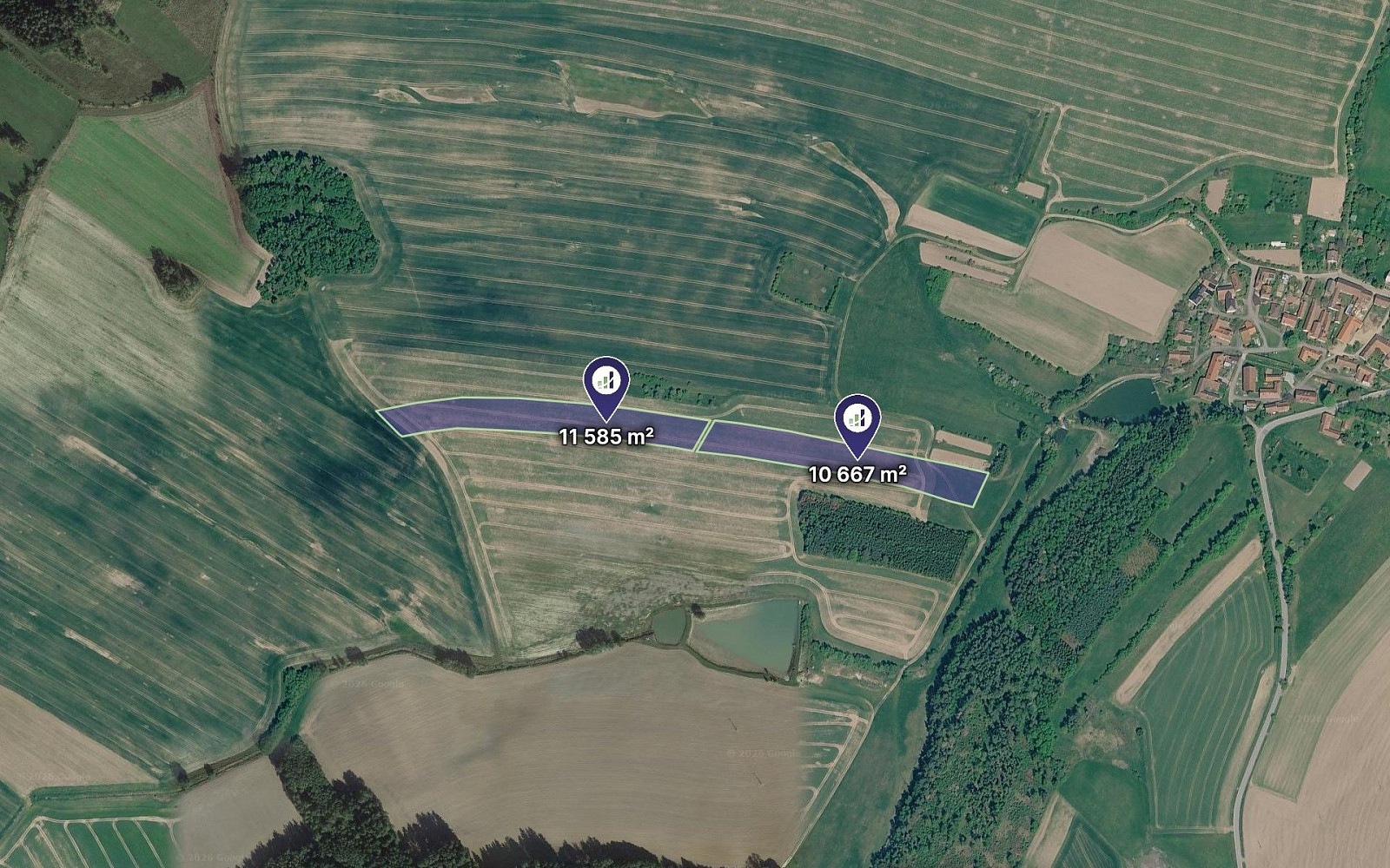 Prodej pole 22 252 m²