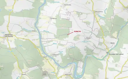 Dražba lesa 1 735 m², Hosty