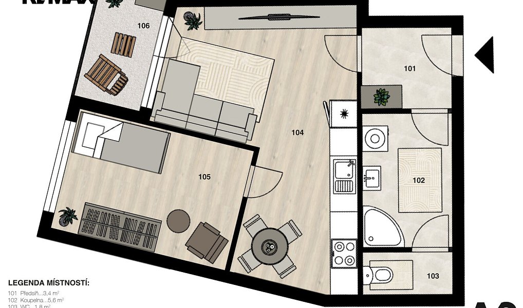 Prodej bytu 2+kk 46 m², Praha – náhled fotky 14