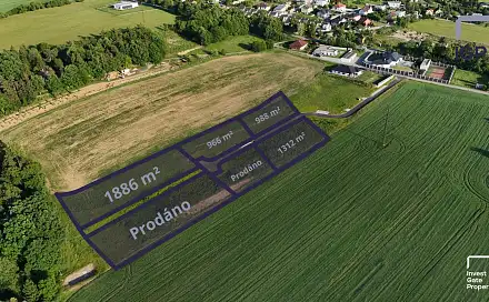 Prodej stavebního pozemku 1 312 m², Lišovská, Hůry, okres České Budějovice