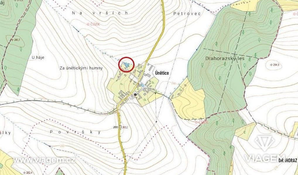 Prodej stavebního pozemku 226 m², Údrnice – náhled fotky 3