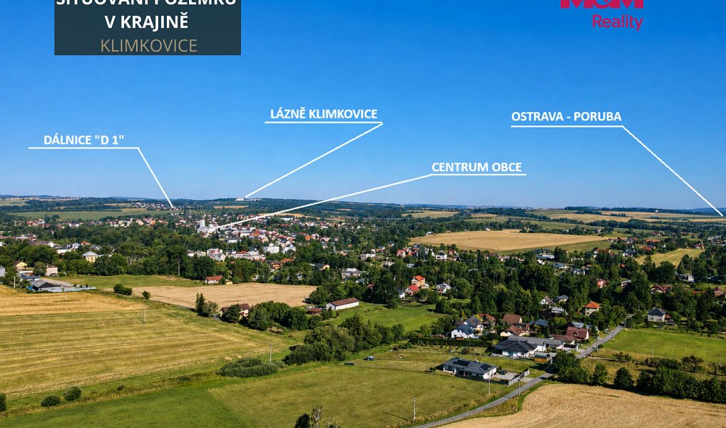 Prodej stavebního pozemku 2 000 m², Klimkovice – náhled fotky 2