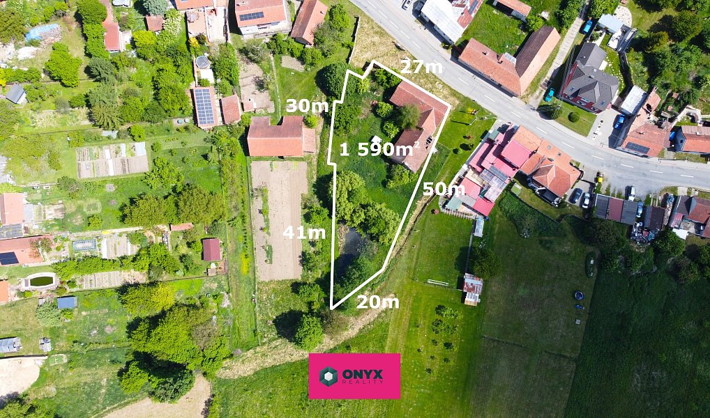 Prodej stavebního pozemku 1 590 m², Nemotice – náhled fotky 2