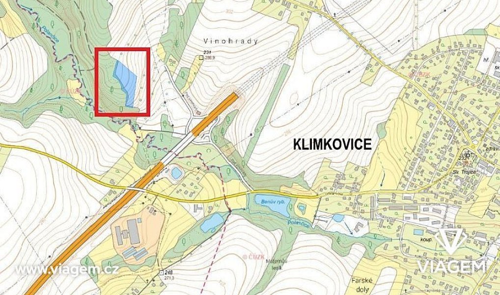 Prodej pole 3 303 m², Klimkovice – náhled fotky 4