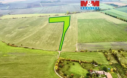 Prodej pole 9 779 m², Dolní Roveň - Komárov, okres Pardubice