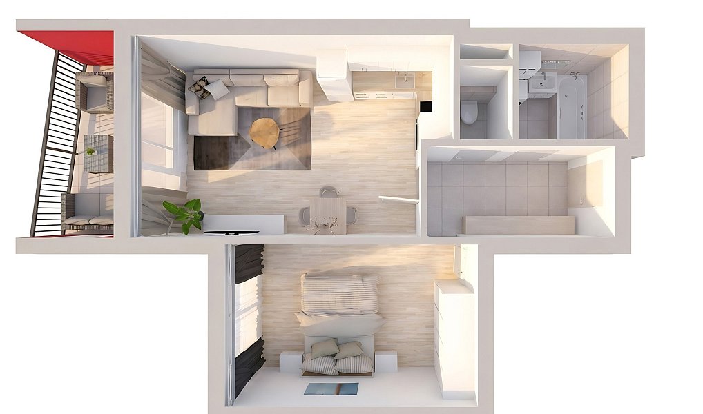 Prodej bytu 2+kk 50 m², Moravany – náhled fotky 6