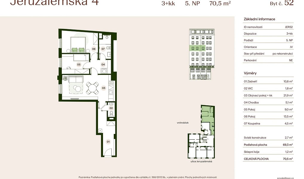 Prodej bytu 3+kk 67 m², Praha – náhled fotky 5
