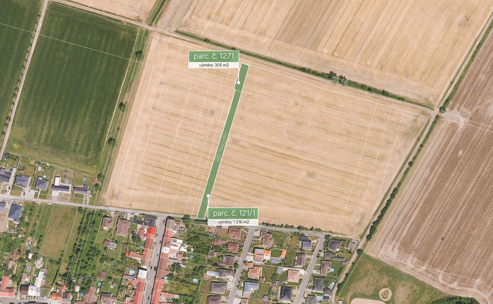 Prodej stavebního pozemku 1 521 m²