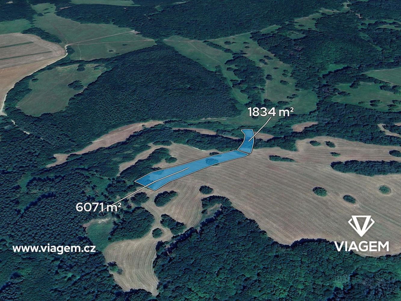 Prodej pole 988 m²