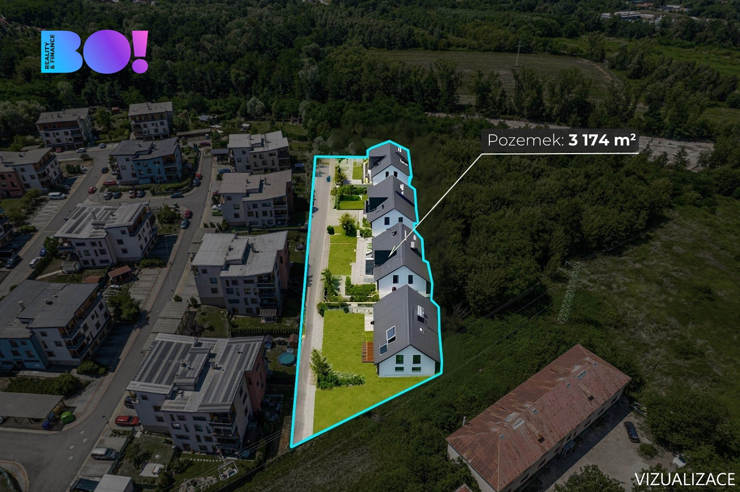 Prodej stavebního pozemku 3 174 m² – fotografie 2
