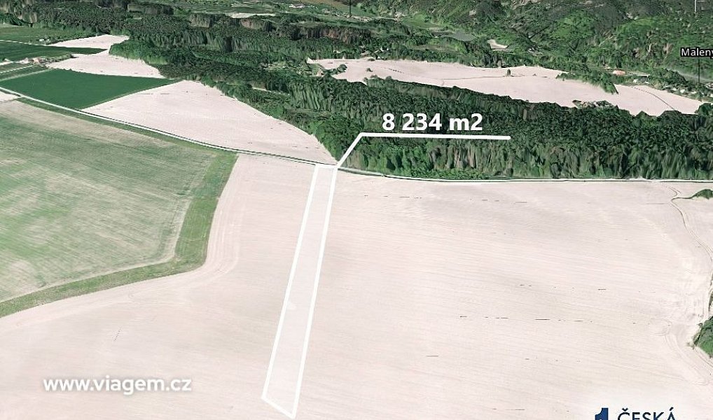Prodej pole 2 744 m², Suchdol – náhled fotky 2