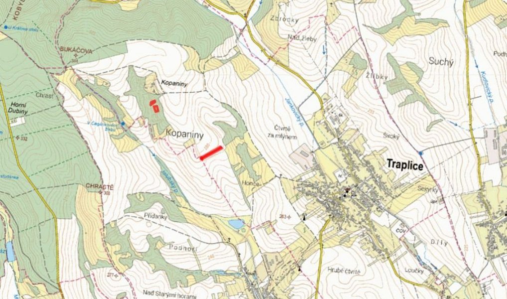 Prodej pole 6 098 m², Traplice – náhled fotky 2