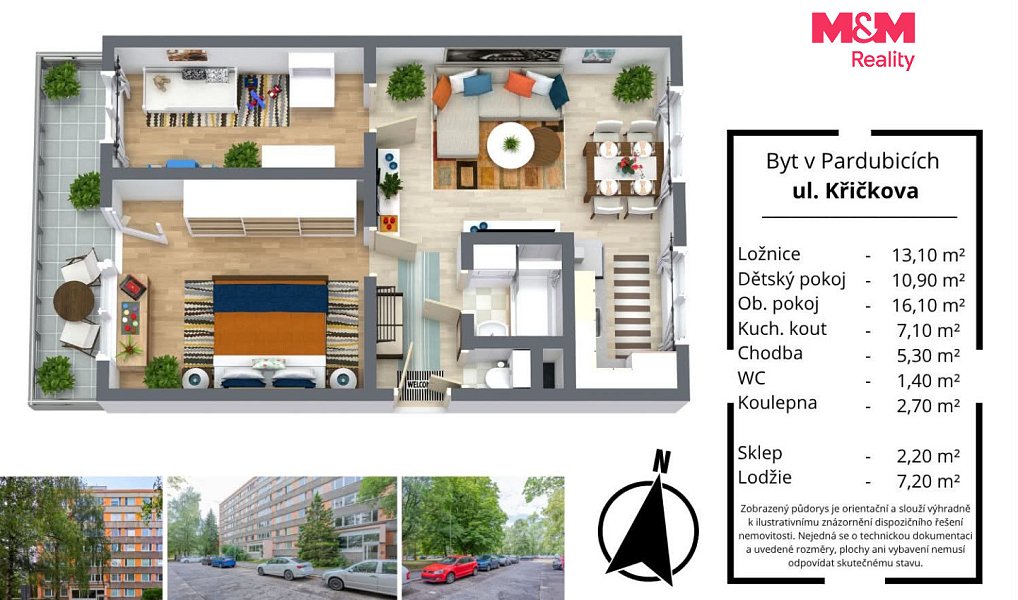Prodej bytu 3+1 58 m², Pardubice – náhled fotky 11