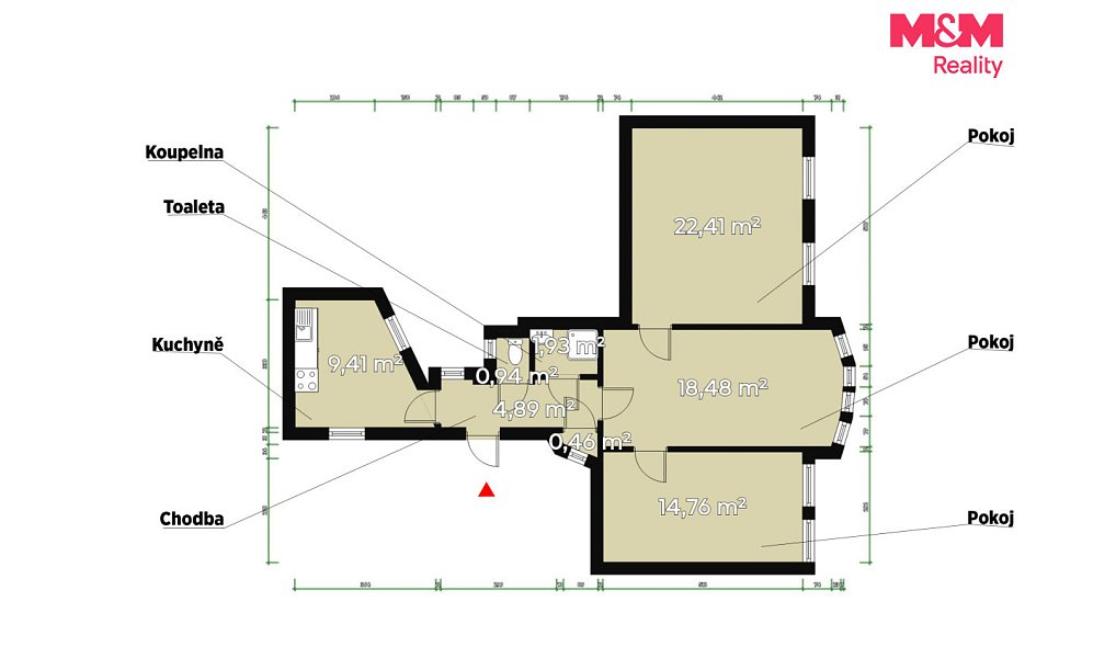Pronájem bytu 3+1 74 m², Plzeň – náhled fotky 2