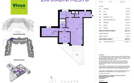Prodej bytu 4+kk 95 m²