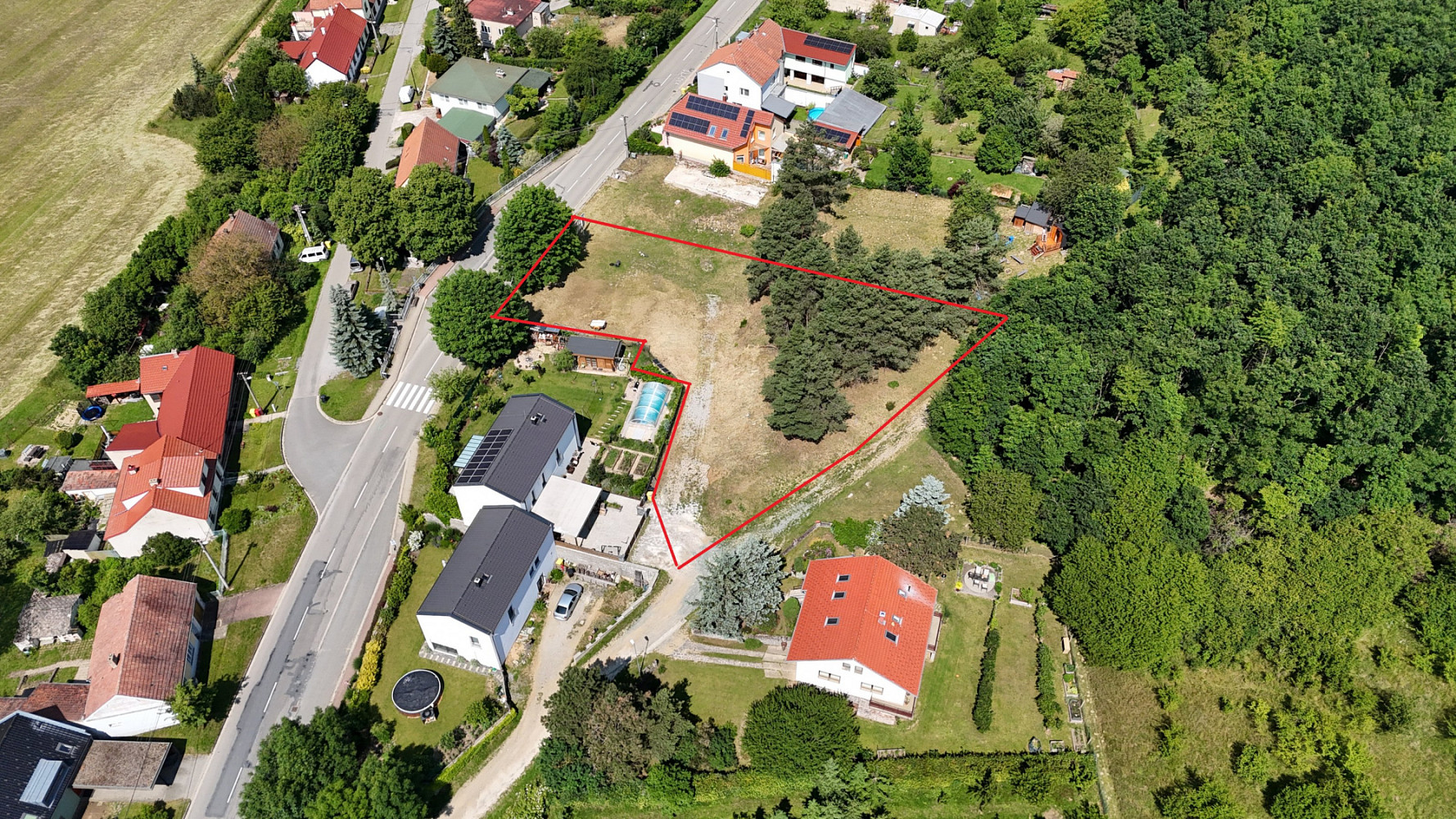 Prodej stavebního pozemku 1 574 m² – pohled 6