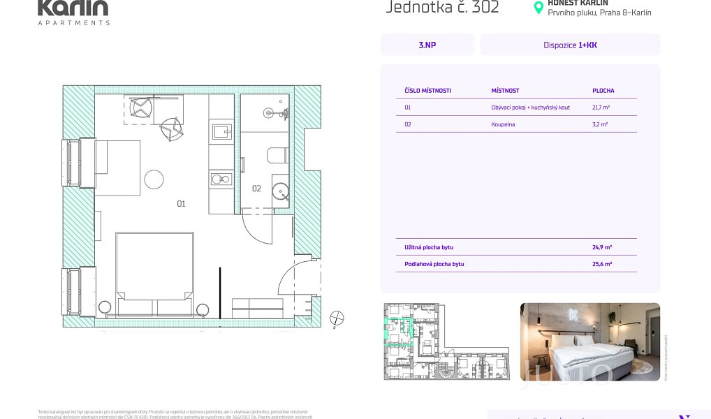 Prodej bytu 1+kk 25 m², Praha – náhled fotky 10