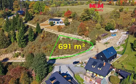 Prodej stavebního pozemku 691 m², Branná, okres Šumperk