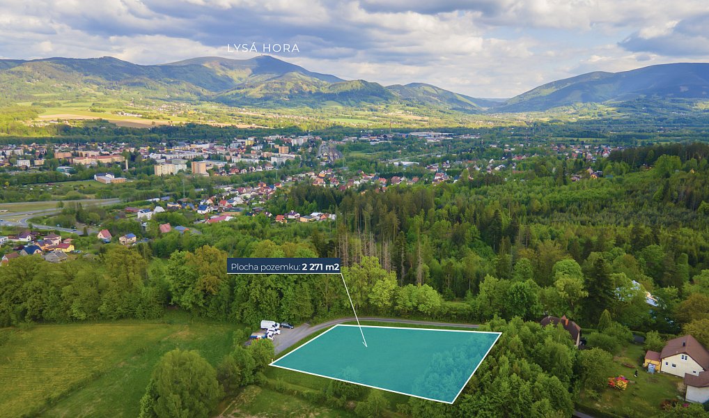 Prodej stavebního pozemku 2 271 m², Metylovice – fotka 1 z 11
