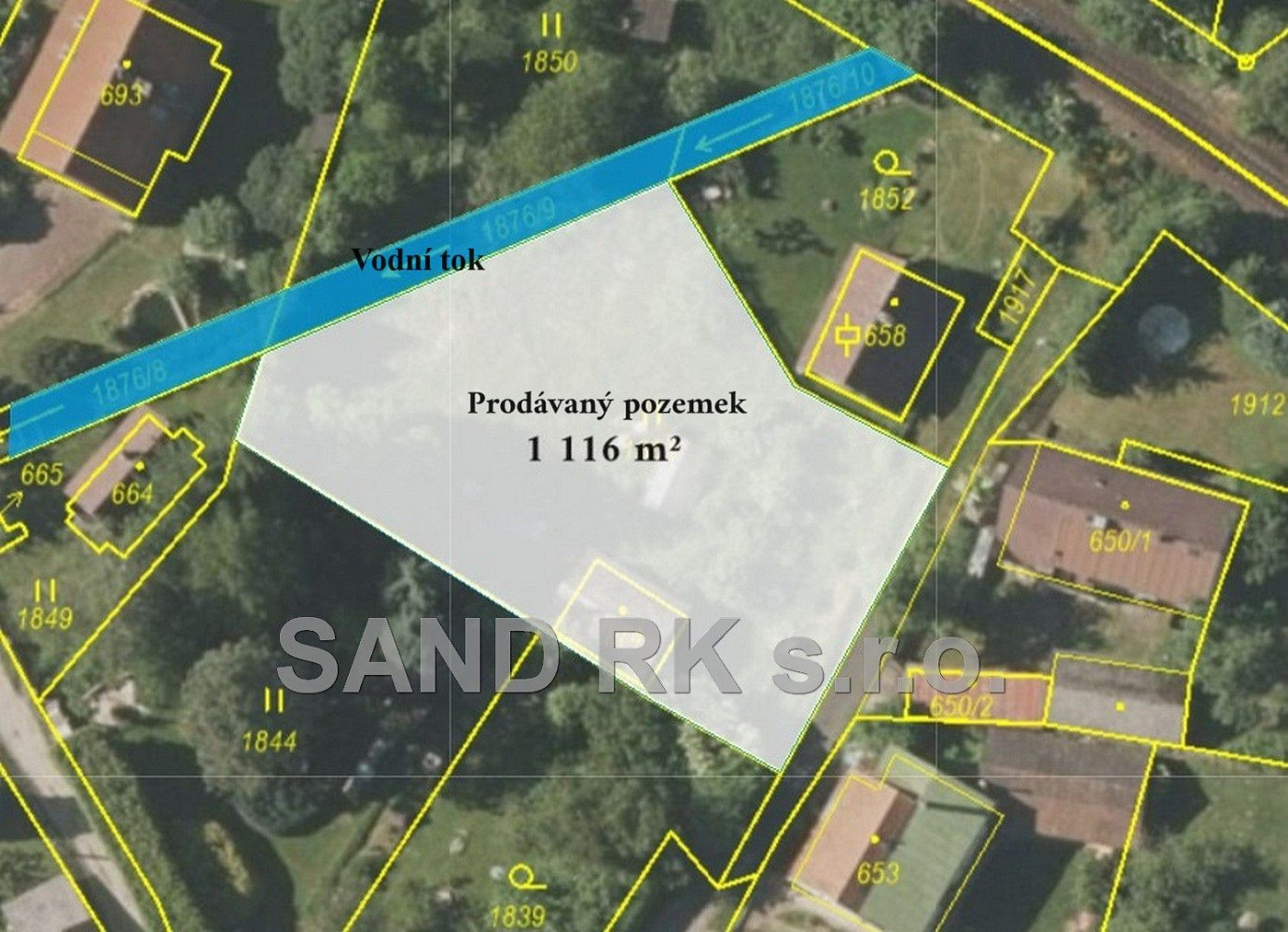 Prodej stavebního pozemku 1 116 m²