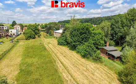 Prodej stavebního pozemku 2 968 m², Rosická, Tetčice, okres Brno-venkov