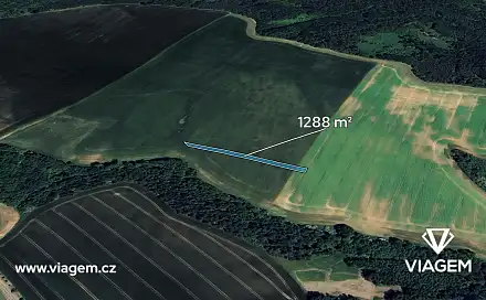 Prodej pole 1 288 m², Určice, okres Prostějov