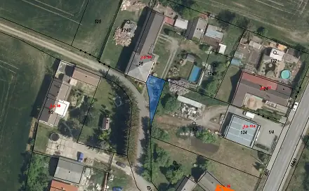 Prodej stavebního pozemku 9 m², Sopřeč, okres Pardubice