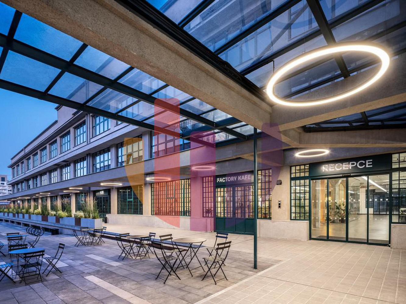 Kancelářské prostory, 234,00 m², Kolbenova, Areál Nová Pragovka E Factory Pragovka Art District