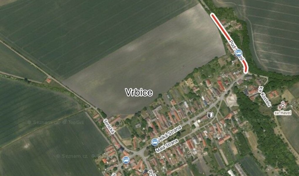 Prodej pozemku, 32584 m², Nymburk, Vrbice