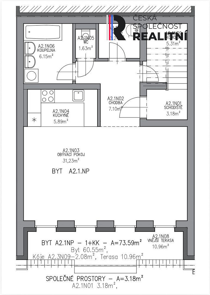 Prodej bytu 2+kk 60 m² – fotografie 4