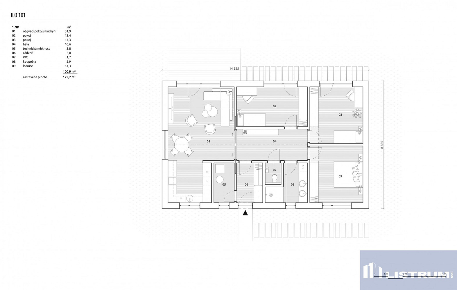 Prodej domu 101 m² s pozemkem 1 500 m² – pohled 5