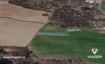 Prodej pole 2 814 m², Škvorec, okres Praha-východ
