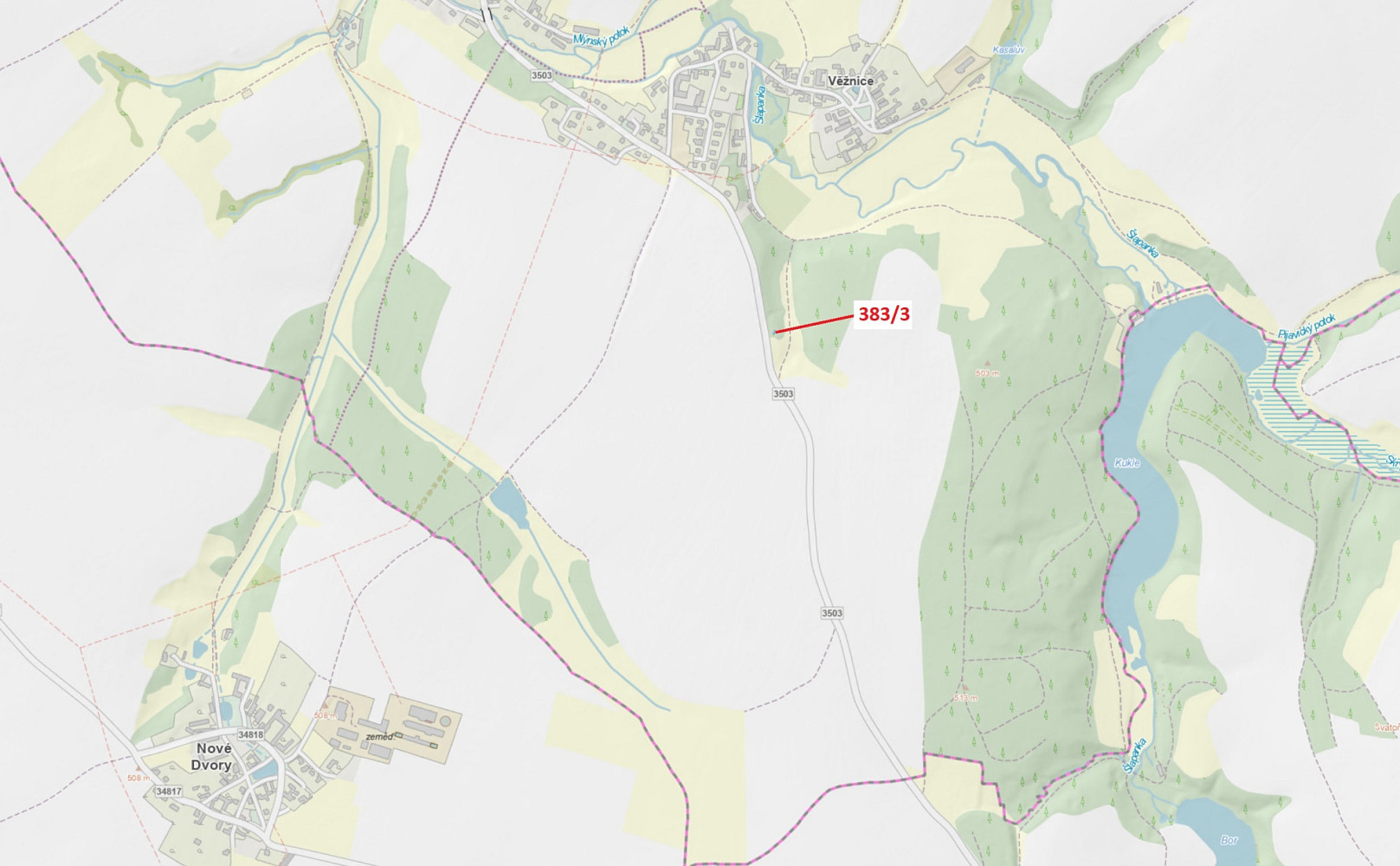 Dražba lesa 20 m²