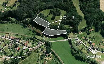 Prodej lesa 8 074 m², Višňová, okres Liberec