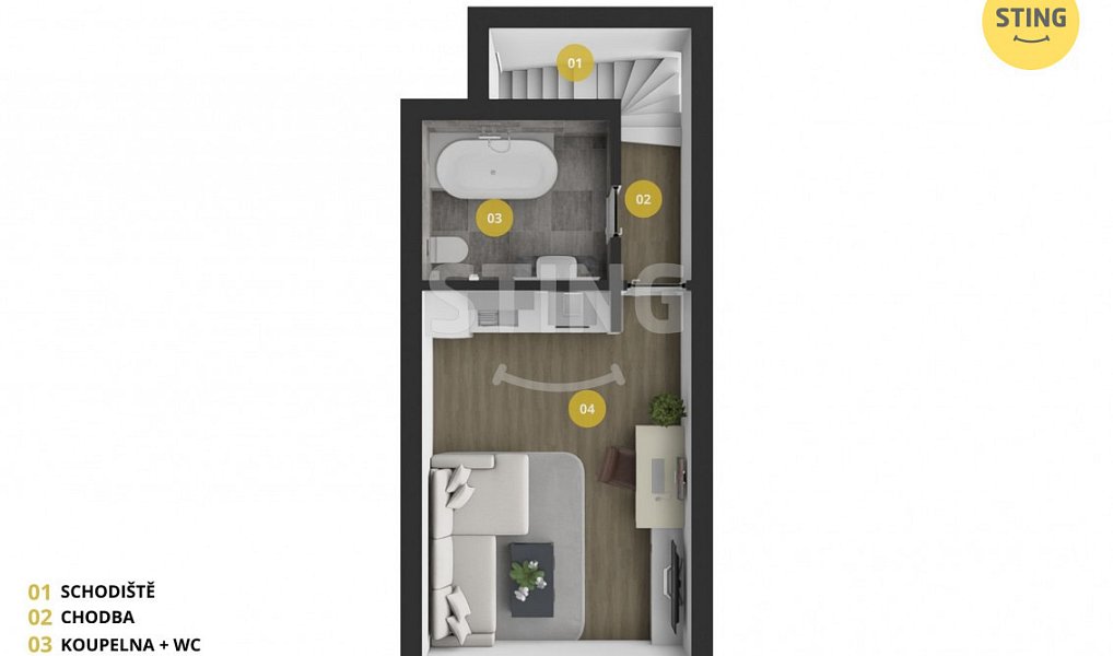 Pronájem bytu 1+kk 47 m², Opava – náhled fotky 2